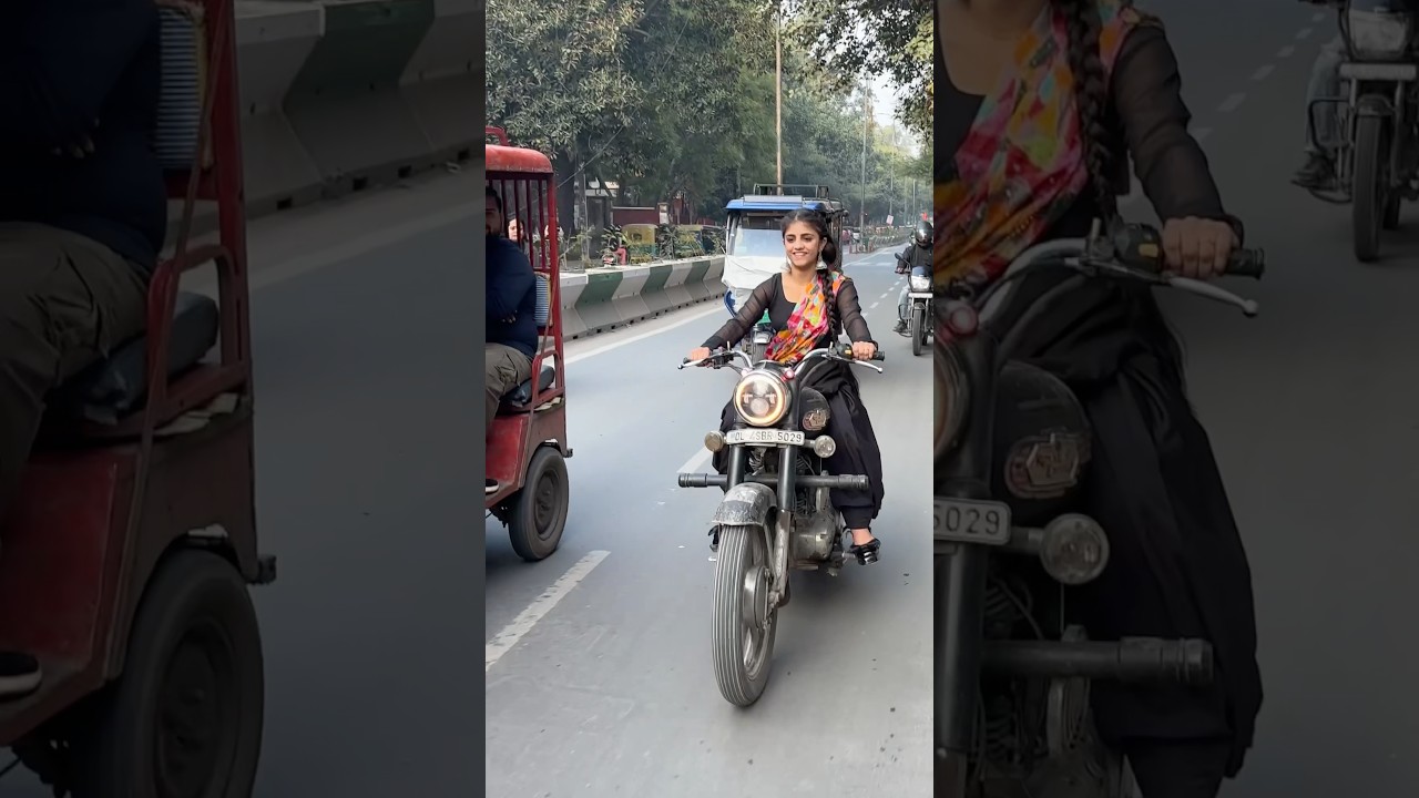 Public reaction 😍😇 #youtubeshorts #publicreaction #bulletlover #viralvideo #bulletgirl #bikeride