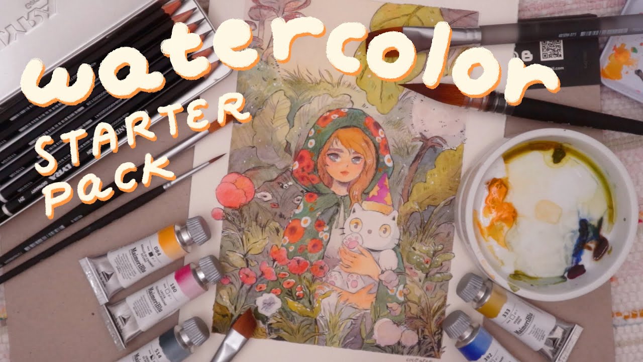 WATERCOLOR STARTER PACK ✿ beginner-friendly supplies from Fila (MaimeriBlu, Saunders Waterford)
