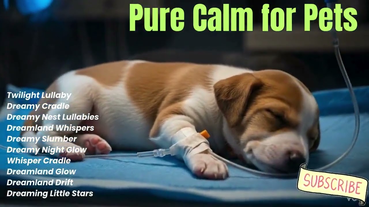 Calm Night Music for Puppy in Recovery 🌙