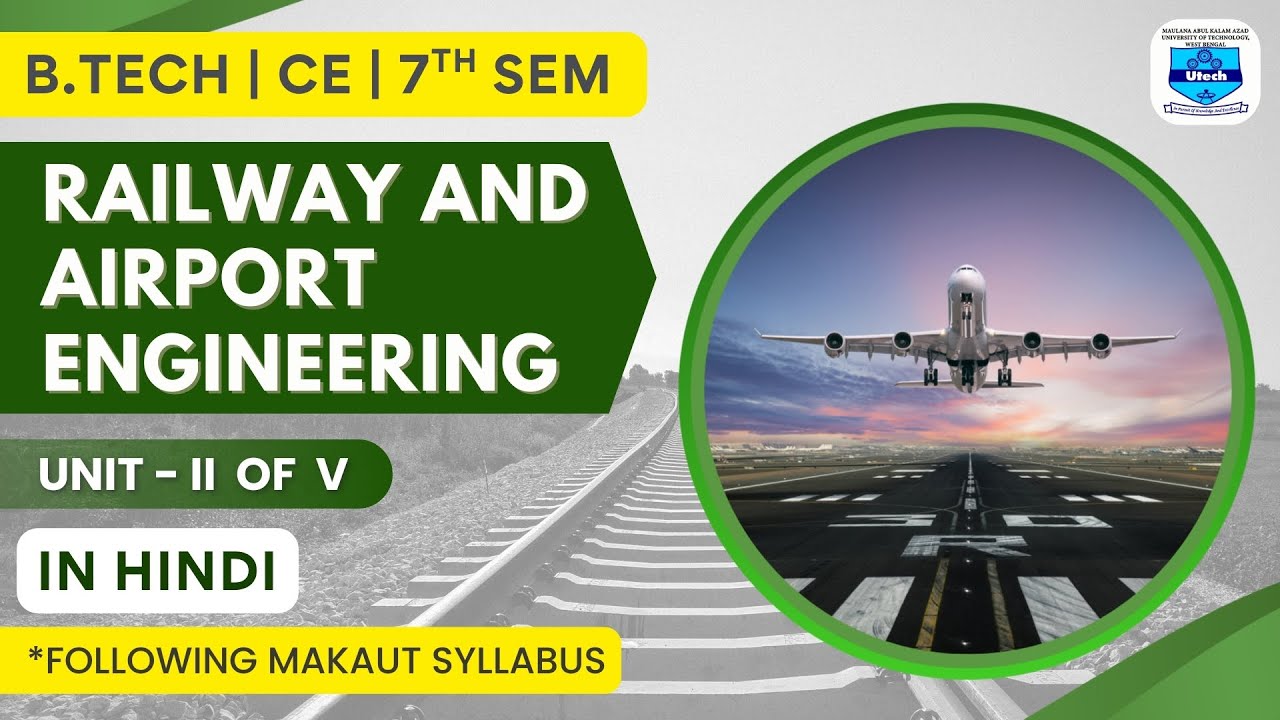 Railway and Airport Engineering Module 2 of CE 7th Sem in Hindi