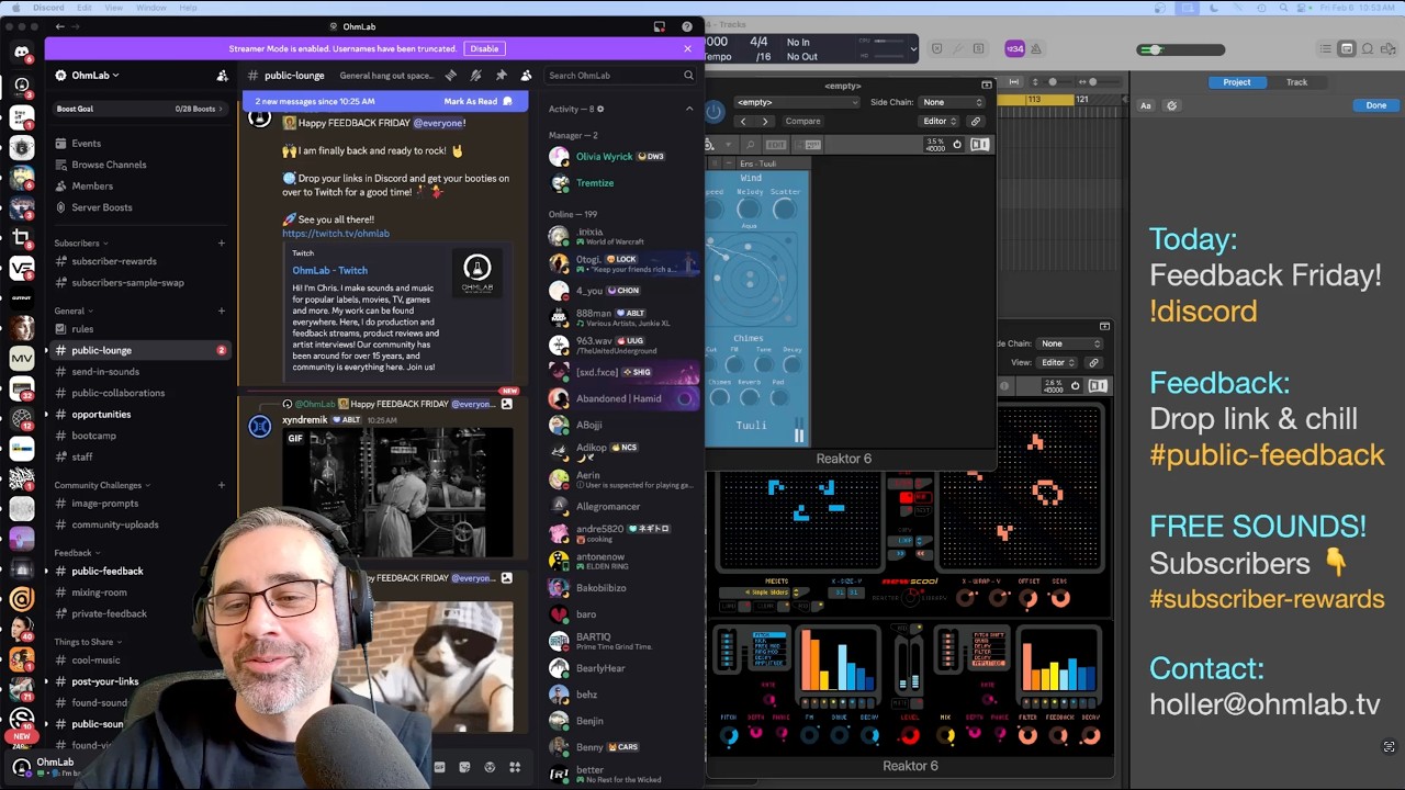 ✨ FEEDBACK FRIDAY! ✨ I have returned! Let's gooo... 🫶 Sound Design | Music | Real Talk - Feb 6, 2026
