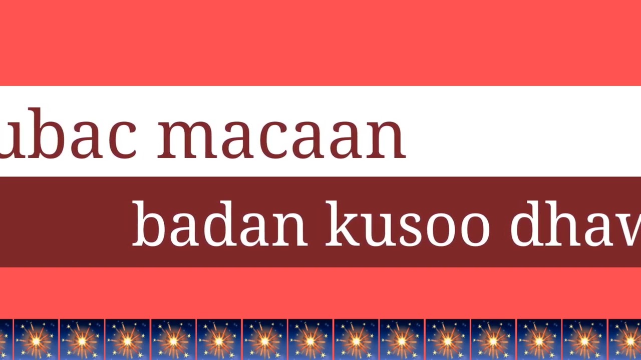 Subac macaan badan kusoo dhawaada macalin maandheere