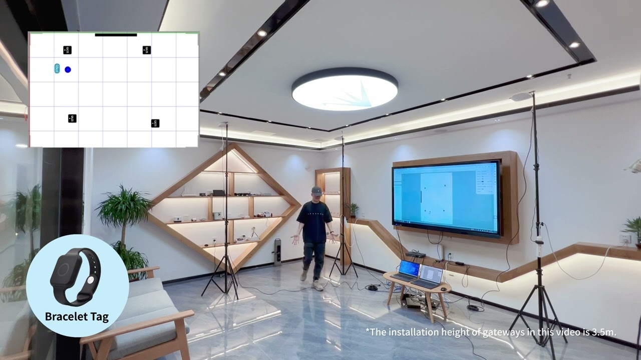 Bluetooth AoA Indoor Real-Time Location Precise Tracking Showcase