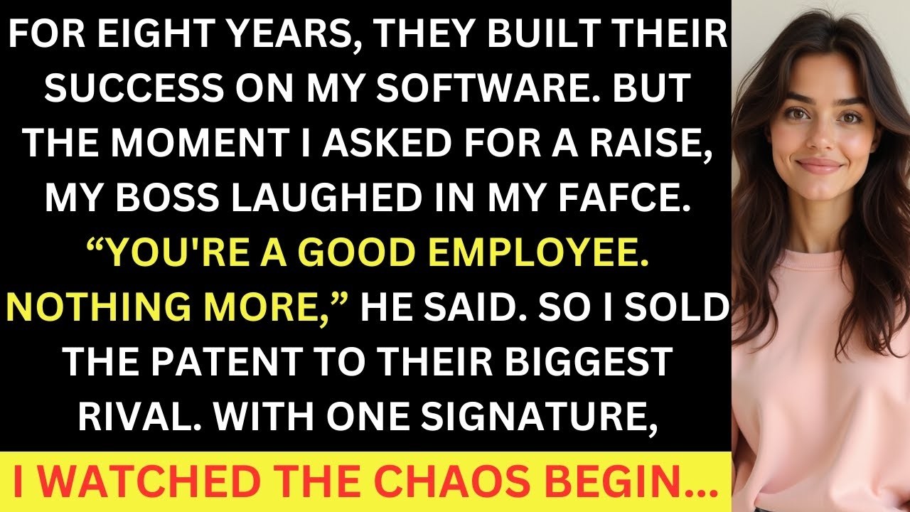 They Built Their Succes On My Software And Then Didn't Give Me A Raise, So I Sold The Patent