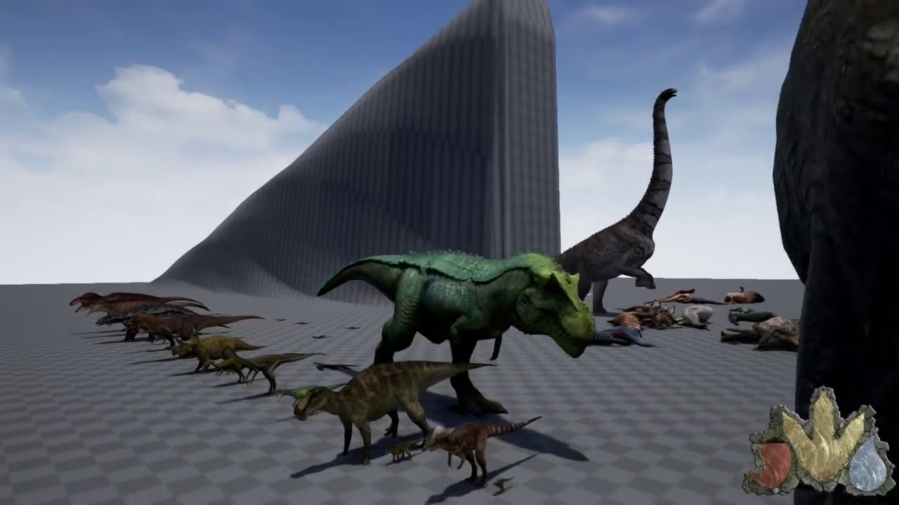 The Isle Hypo Rex size comparison with other Dinosaurs