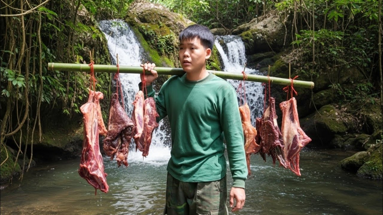 200 Days of Survival: Tracking Wild Animals & Catching Wild Goats with Expert Trapping Skills