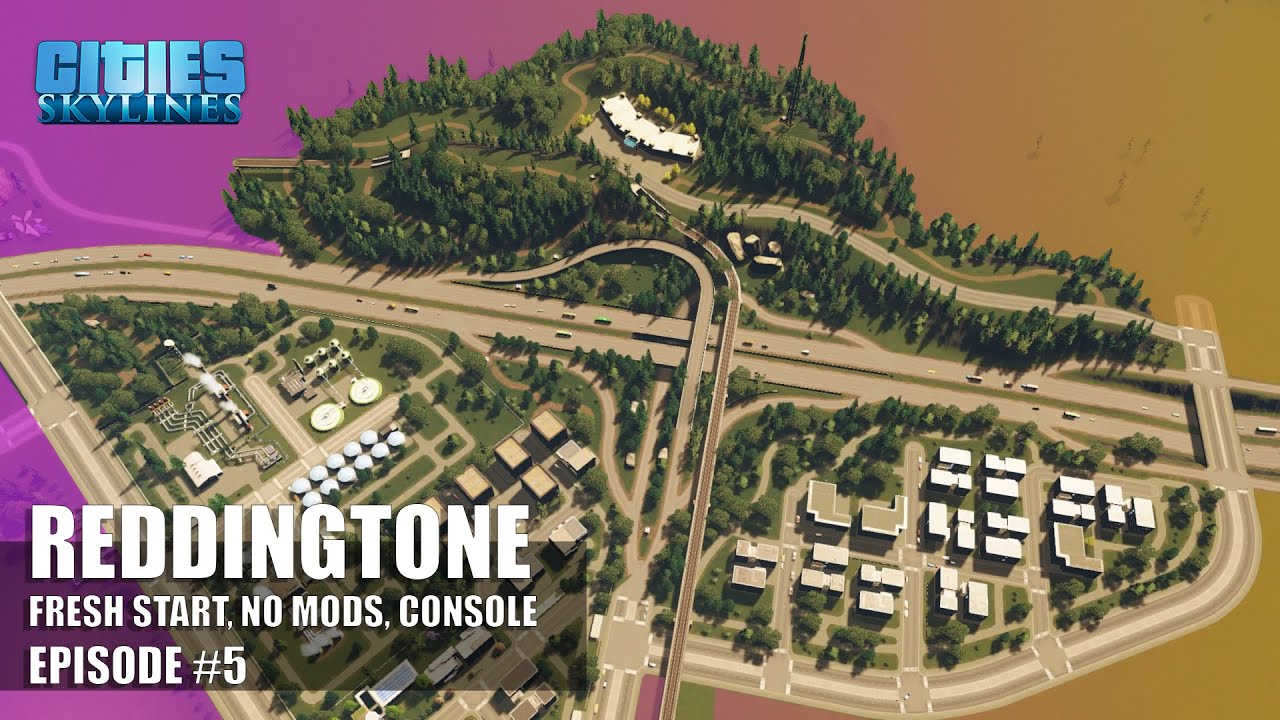 Cities: Skylines Timelapse - Building a Beautiful and Realistic City on Console #5