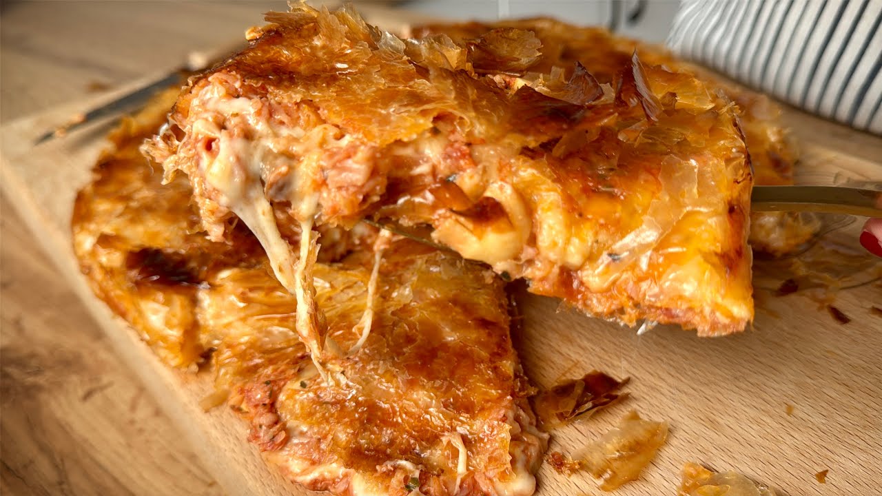 NAJBOLJI PIZZA BUREK ⭐️ GOTOV ZA TREN⭐️ HRSKAV I SOČAN U ISTO BREME