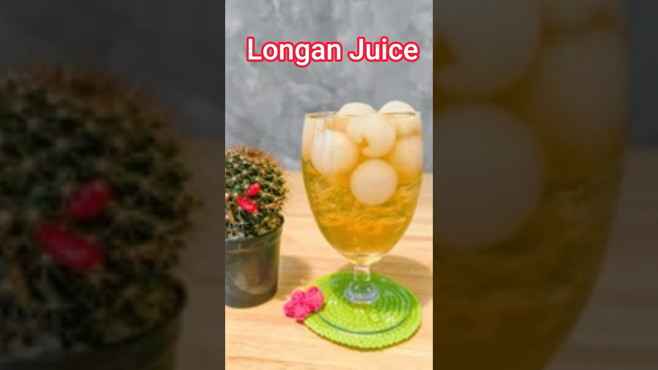 Refreshing Summer Drink Thai Style Longan juice #shorts #ytbshort #longanjuice #thailonganjuice