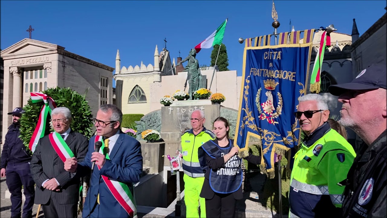 Frattamaggiore 4.11.2925 - momenti cerimonia 4 novembre 2025, giorno Unità Nazionale e giornata F.A.