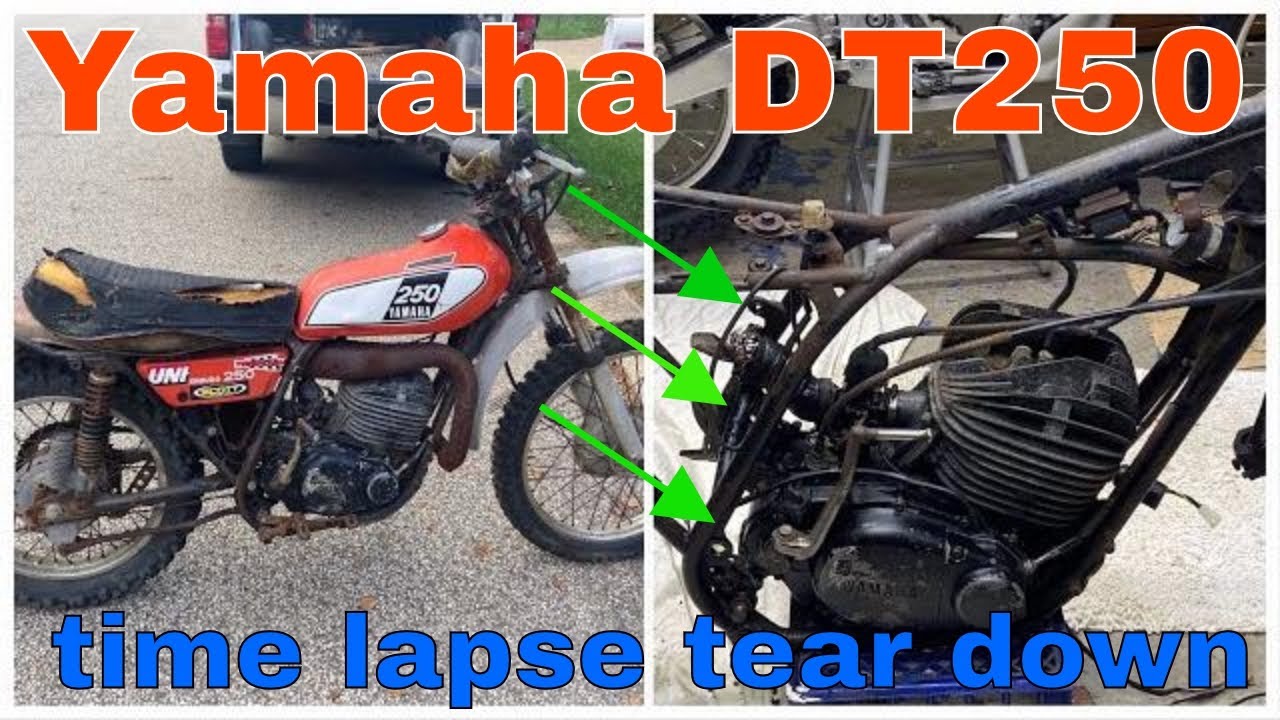 Yamaha DT250 time lapsed disassembly