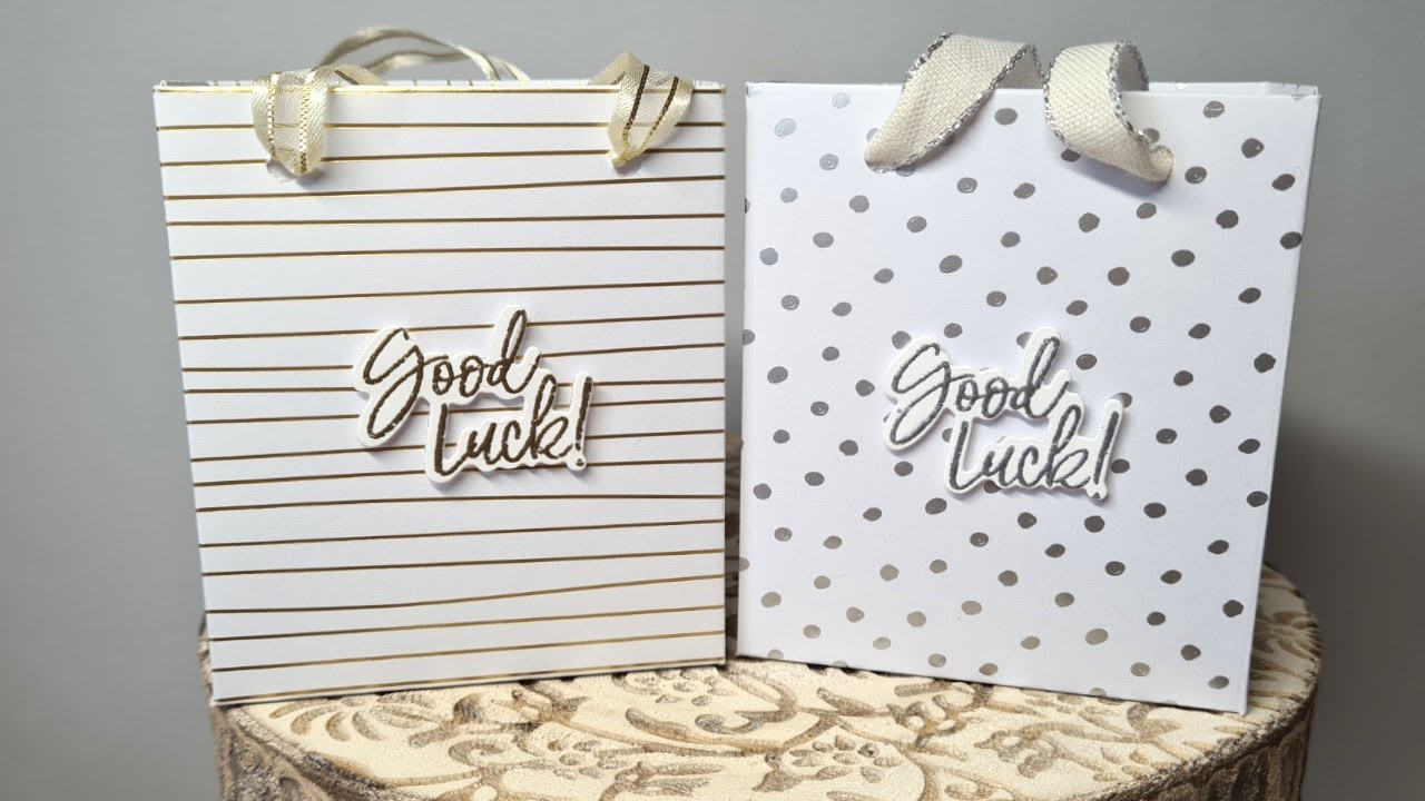 How To Make A Silver And Gold Gift Bag.