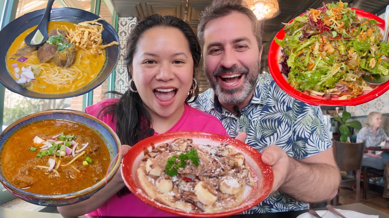Thai and Burmese Food Mukbang *Trying Burmese Food For The First Time!