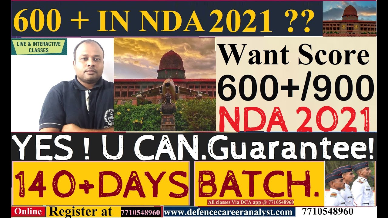600+ OUT OF 900 IN NDA 2021? YES YOU CAN || 140 DAYS ONLINE BATCH || 3 GUARANTEED STEPS FOR TARGET