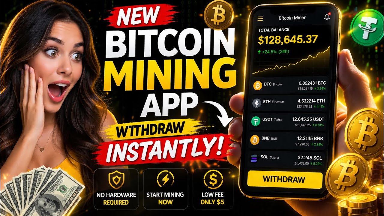 How to Use Bitcoin Miner & Withdraw Instantly (Bitcoin Mining App) | 2026