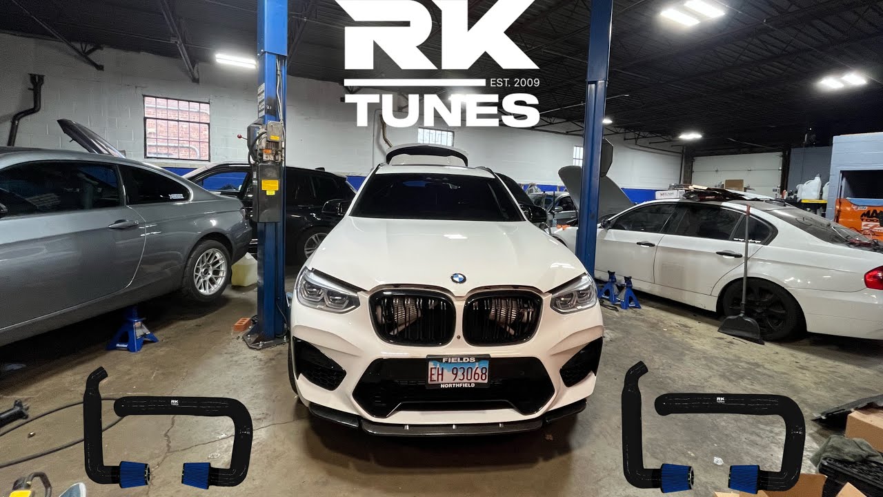 Установка передних воздухозаборников BMW X3M F97 Rk Tunes!!
