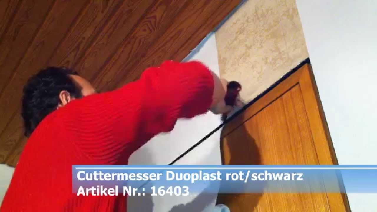 So geht's! Tapeten Doppelschnitt Tapezieren