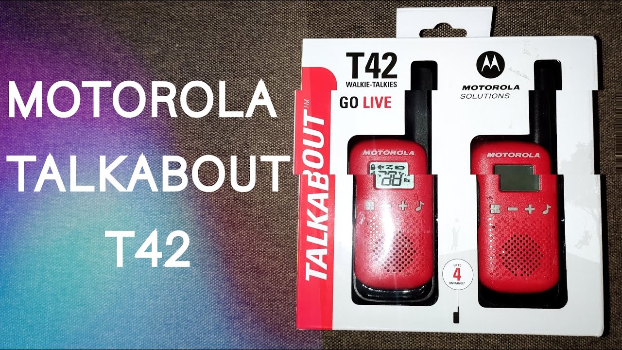 Рация Motorola Talkabout T42. Распаковка