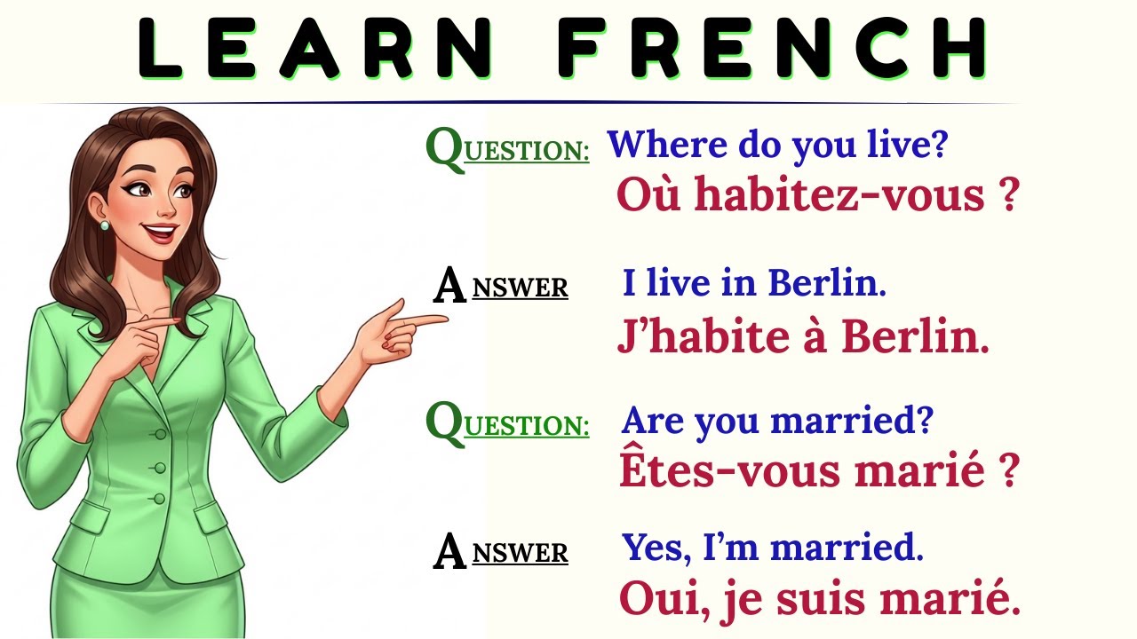 French Conversations & Phrases You Must Know | Beginner to Intermediate | Apprendre le français