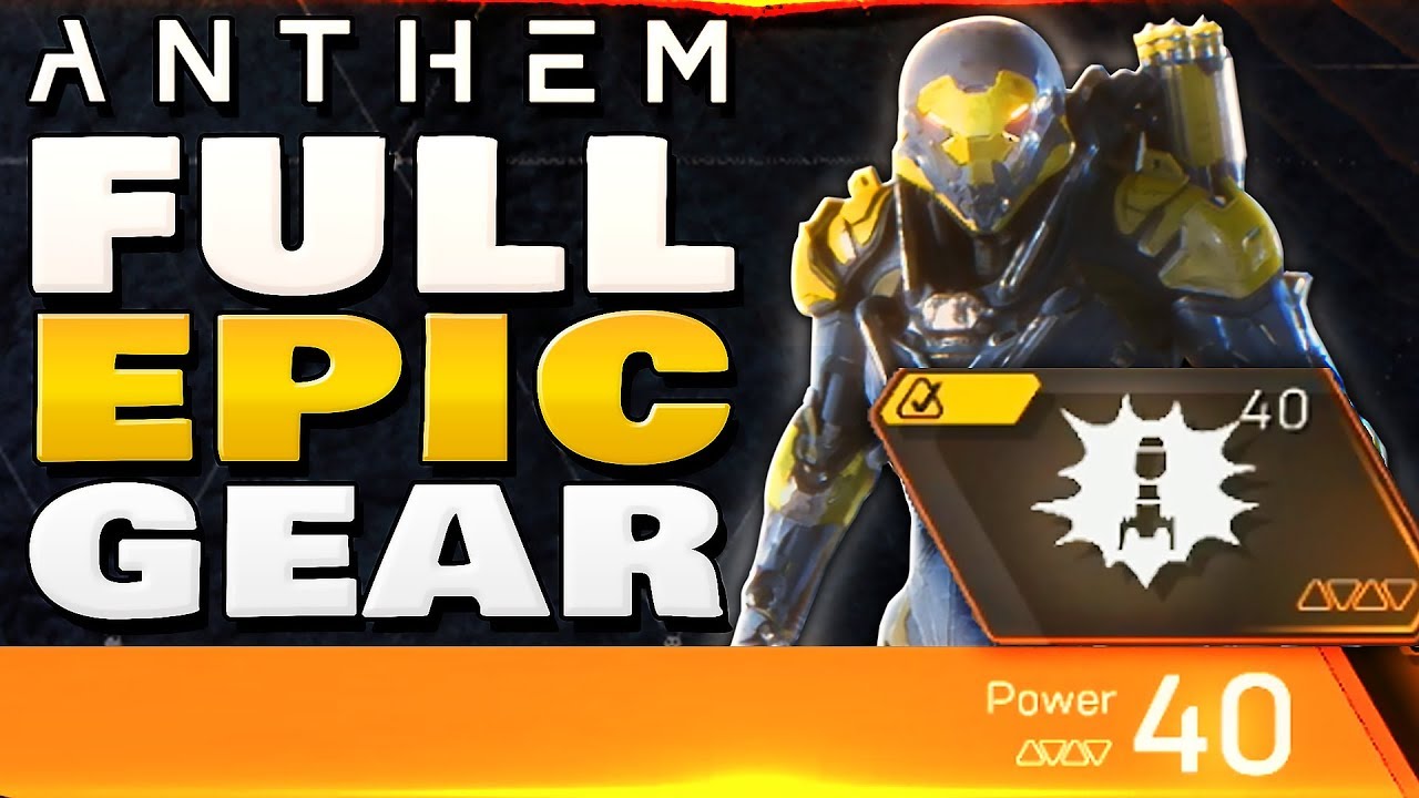 Anthem - FULL EPIC GEAR RANGER LOADOUT | Masterwork Armor & More !