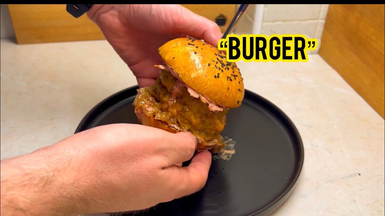 Burger kućna varijanta od pocetka do kraja ! Mnogo dobar!