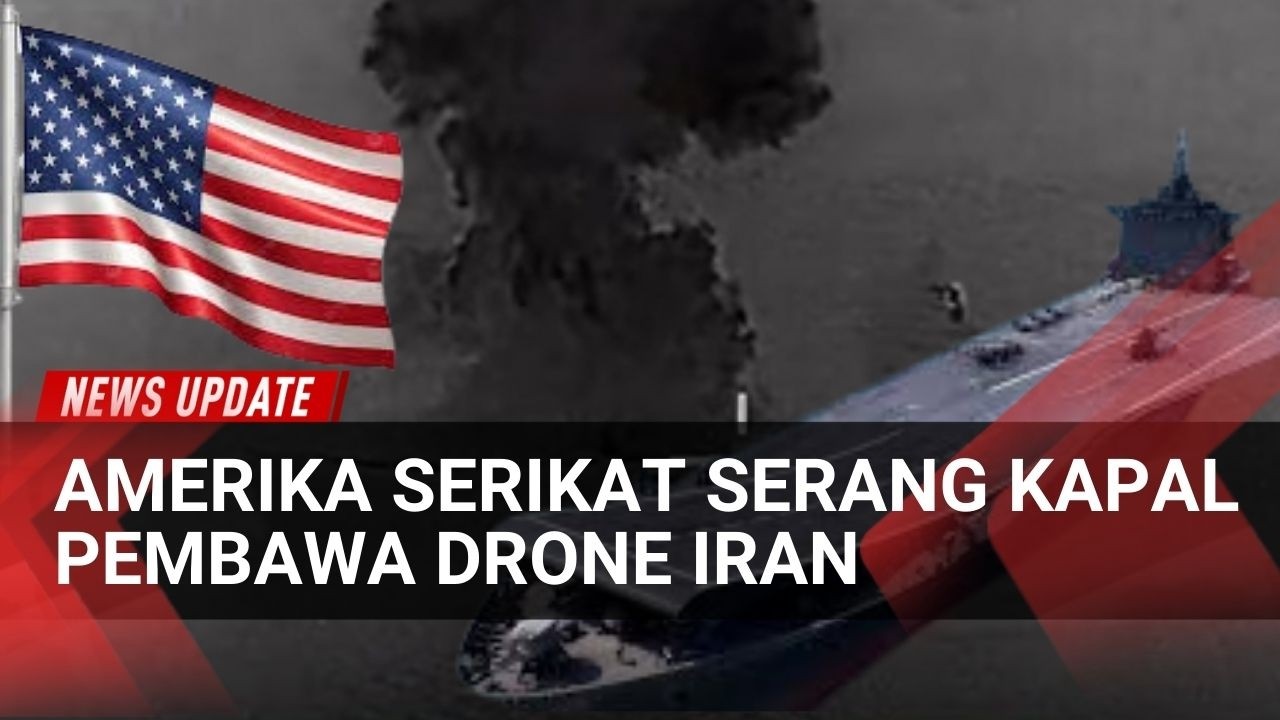 Kapal Drone Iran Dihantam Serangan AS, Konflik Timur Tengah Memanas