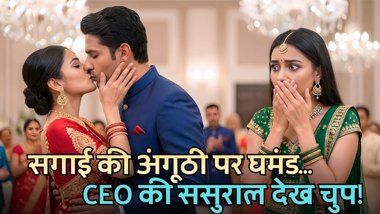 प्रेमिका ने सगाई की अंगूठी दिखाई… तभी CEO की पत्नी का परिवार आ गया! 😳