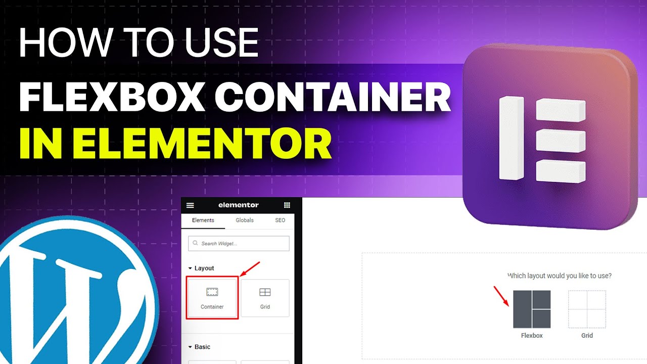 How to use elementor flexbox containers: Urdu & Hindi - elementor container - elementor flexbox