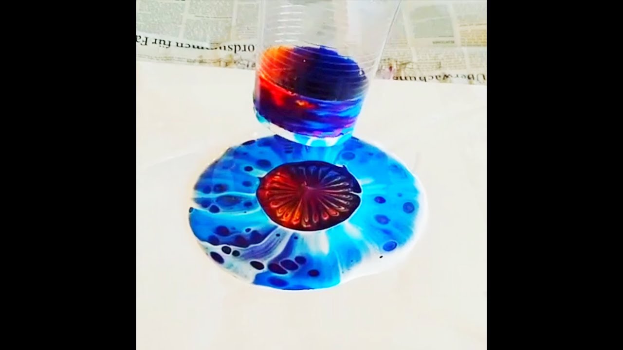 Acrylic Pouring OPEN CUP Paint Pours, Plus SWIPING Fluid Art