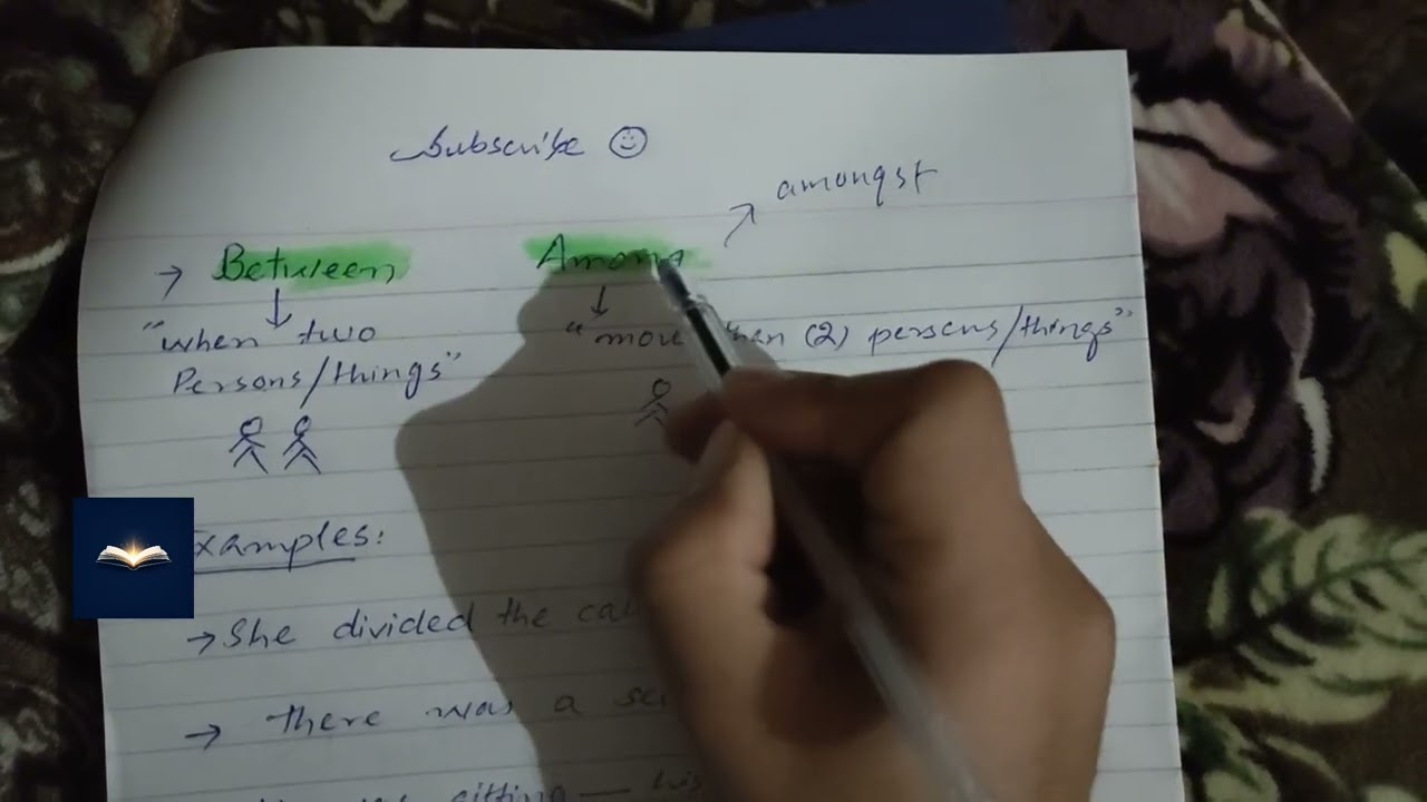 Use of Between and Among with examples|Easy English Grammar