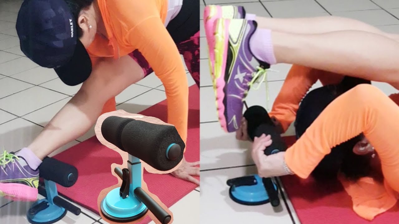 PORTABLE SIT UP BAR | INTENSE ABS WORKOUT FROM HOME