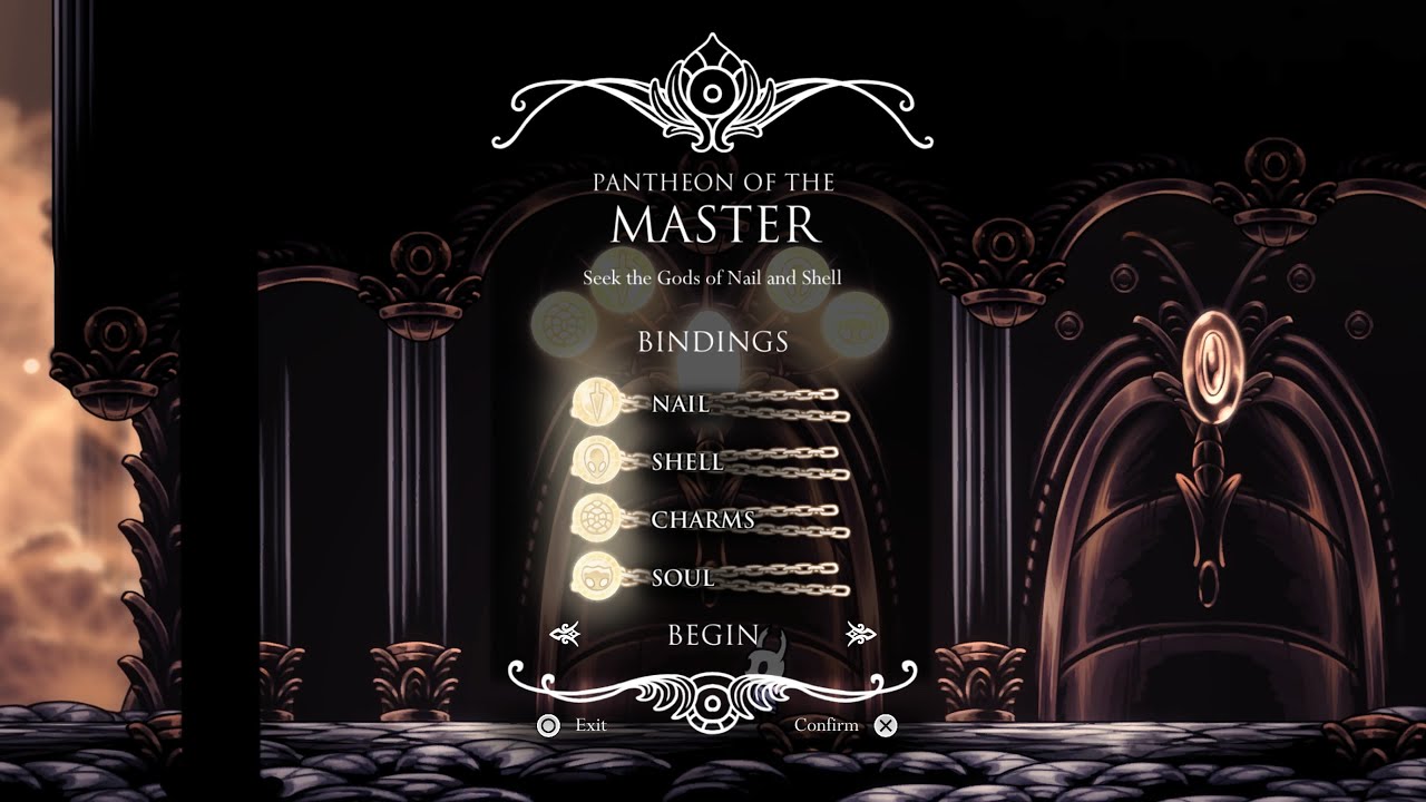 Hollow Knight - Pantheon of the Master (All bindings)