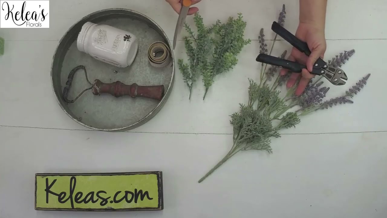 Farmhouse Lavender Floral Arrangement