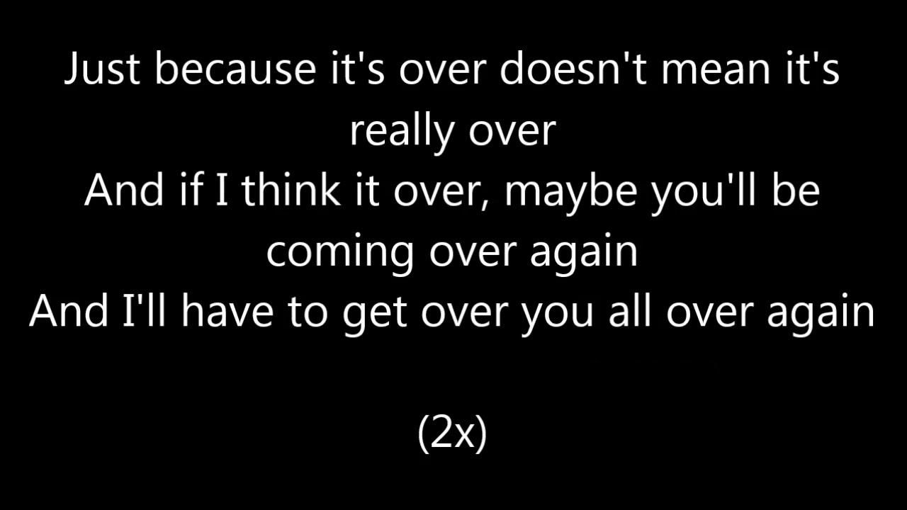 Katy Perry - Never really over LYRICS