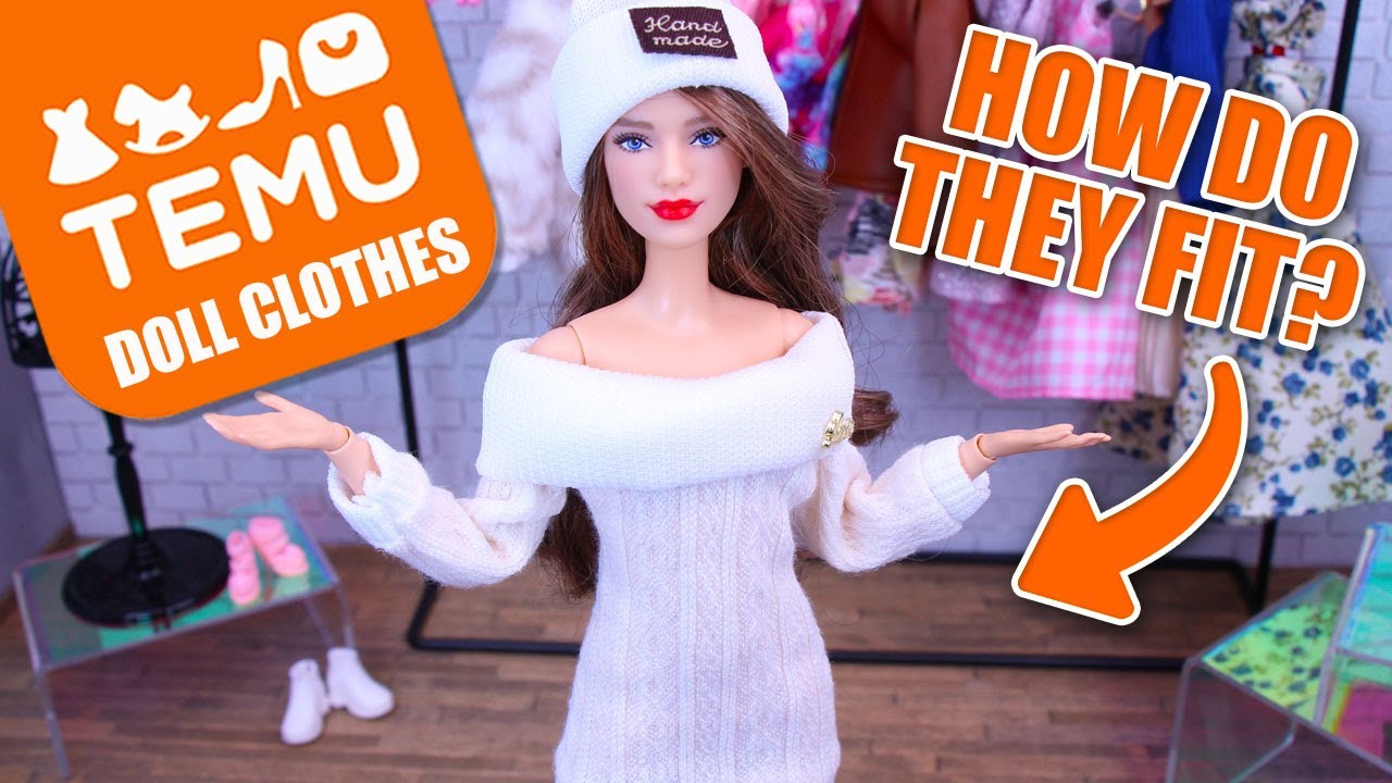 Модная коллекция кукол Барби от TEMU! Одежда для кукол Барби Curvy Petit и Кена — идеи подарков