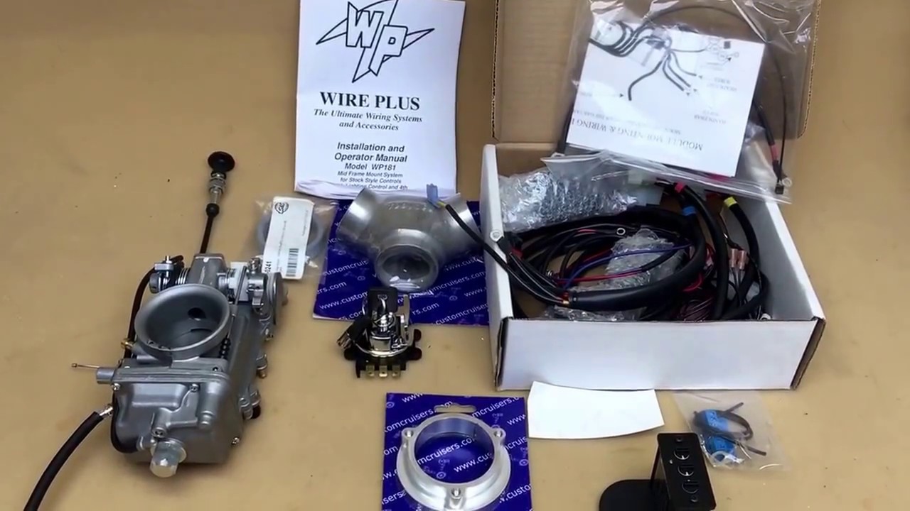 Комплект для переоборудования Harley Twin Cam EFI в карбюратор и систему зажигания HSR45 HSR42 @C...