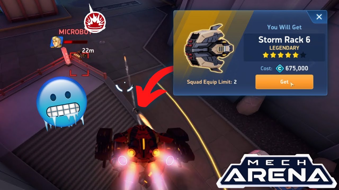 The beast has arrived | Storm Rack 6 unlocked and Lancer Rank Up | Mech Arena F2P