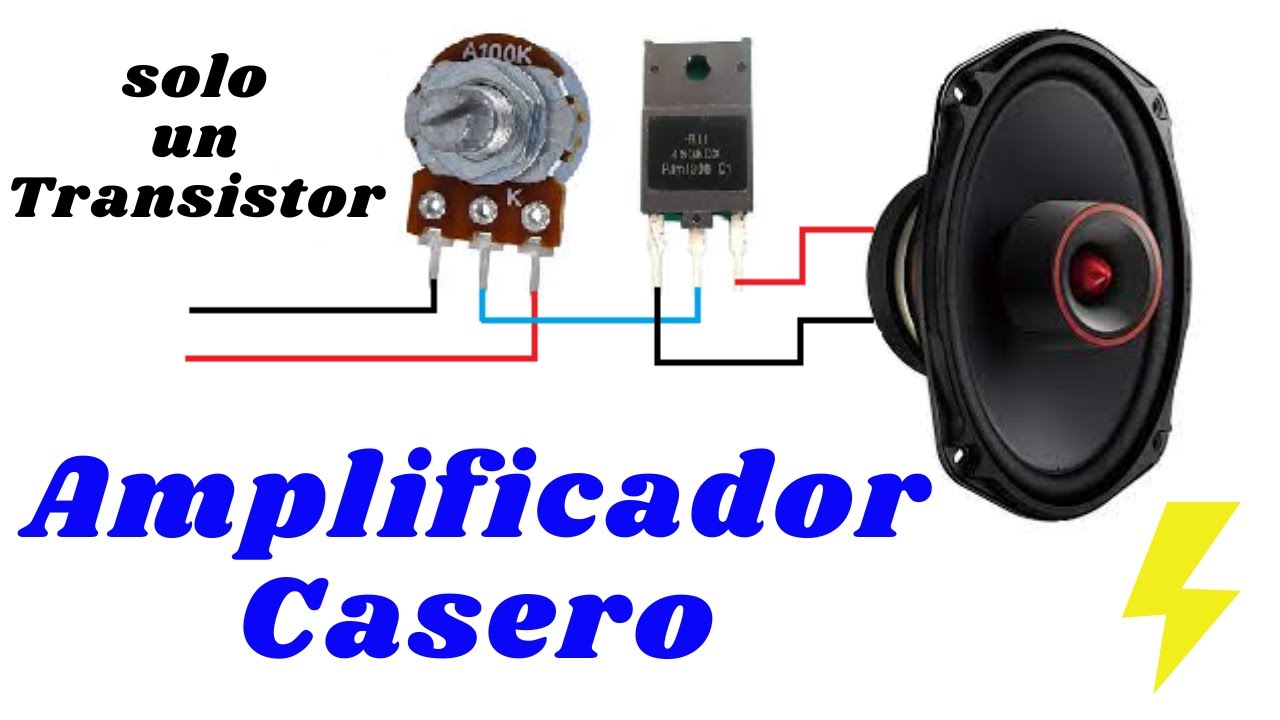 AMPLIFICADOR DE AUDIO  ⚡ CON SOLO UN TRANSISTOR