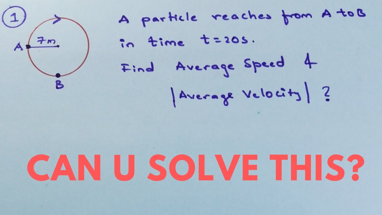 MOTION IN 1-D (Q-1): Distance, Displacement, Avg Speed, Avg Velocity? [TEST UR ACCURACY & SPEED]
