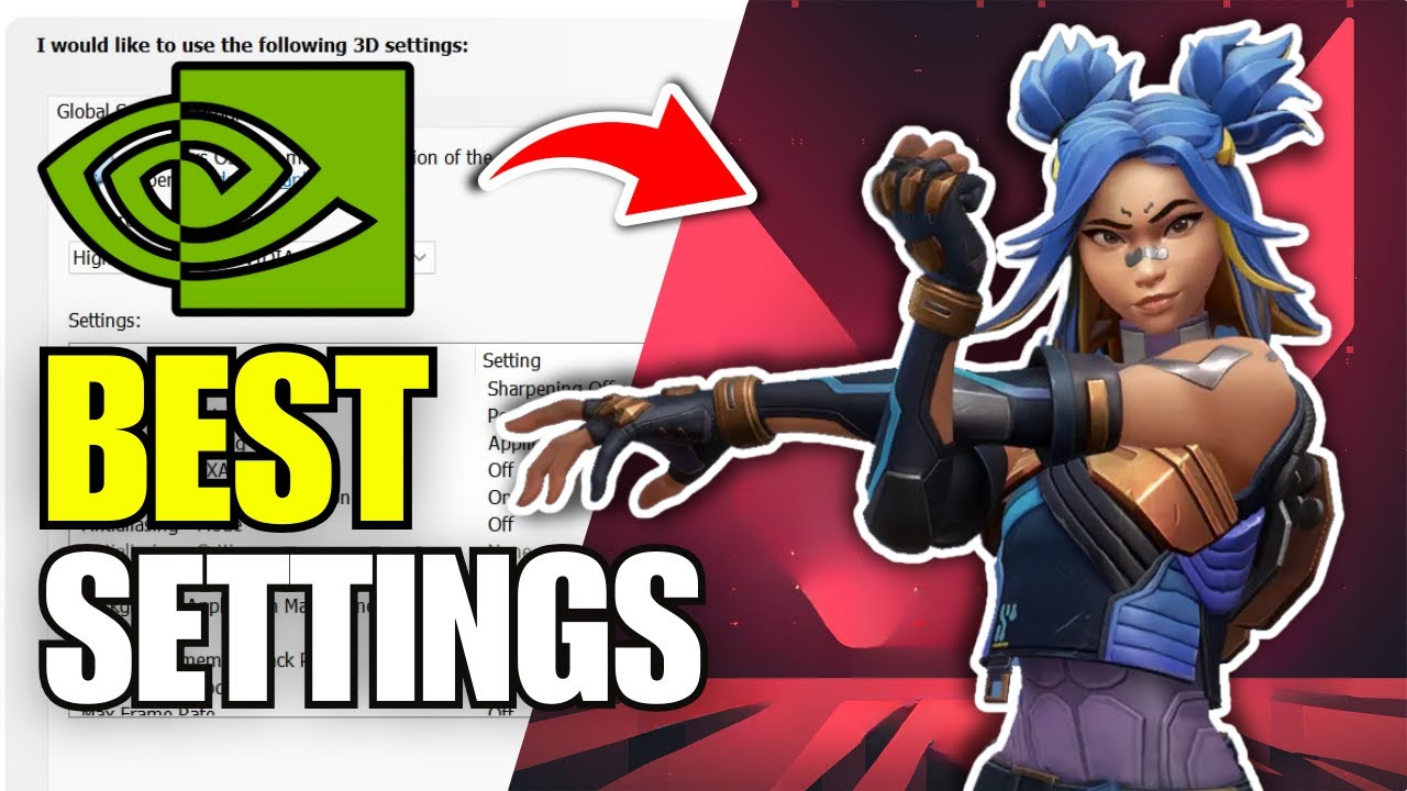 The BEST NVIDIA Settings For Valorant (Full Guide)