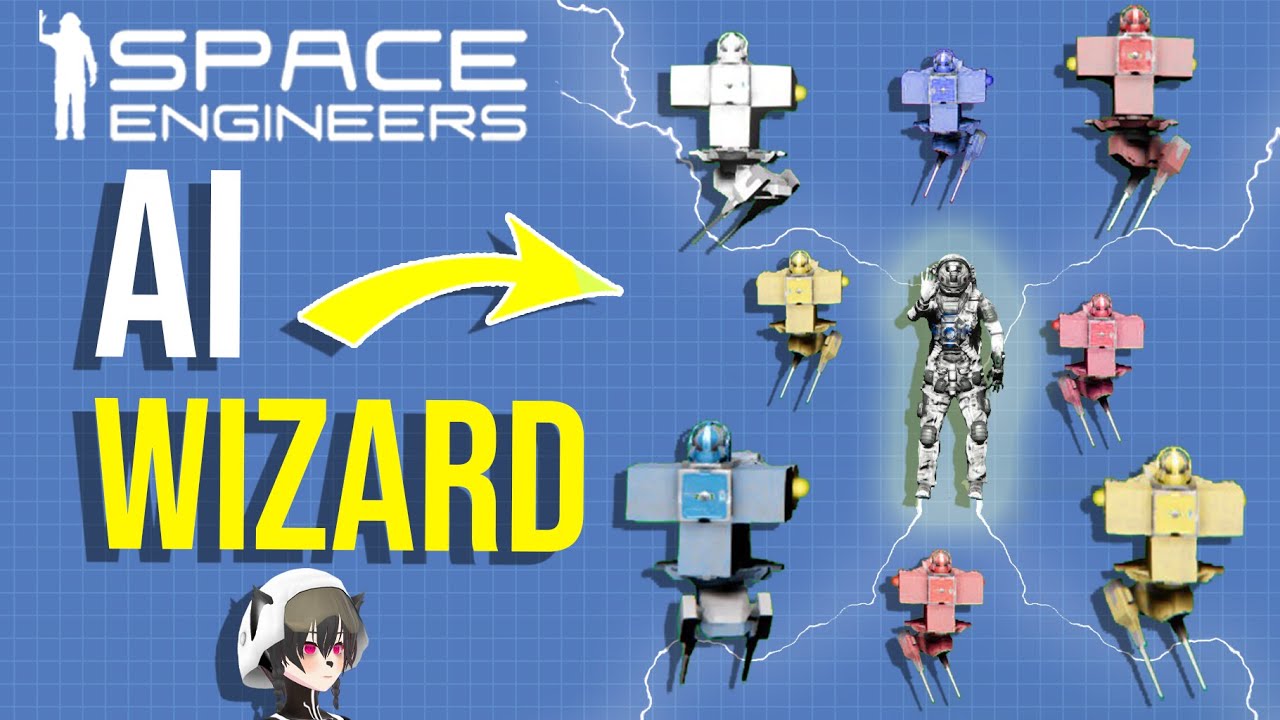 Space Engineers Grid AI Drone Wizard - Upcoming New Ship Battle Tactic