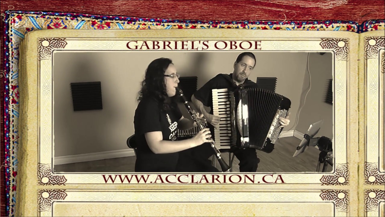 acclarion plays gabriels oboe by morricone on accordion and clarinet