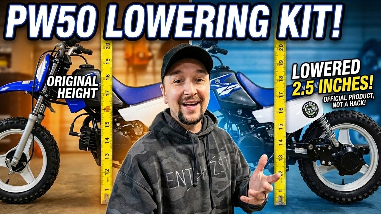 Game Changer for Little Riders! PW50 Lowering Kit Install!