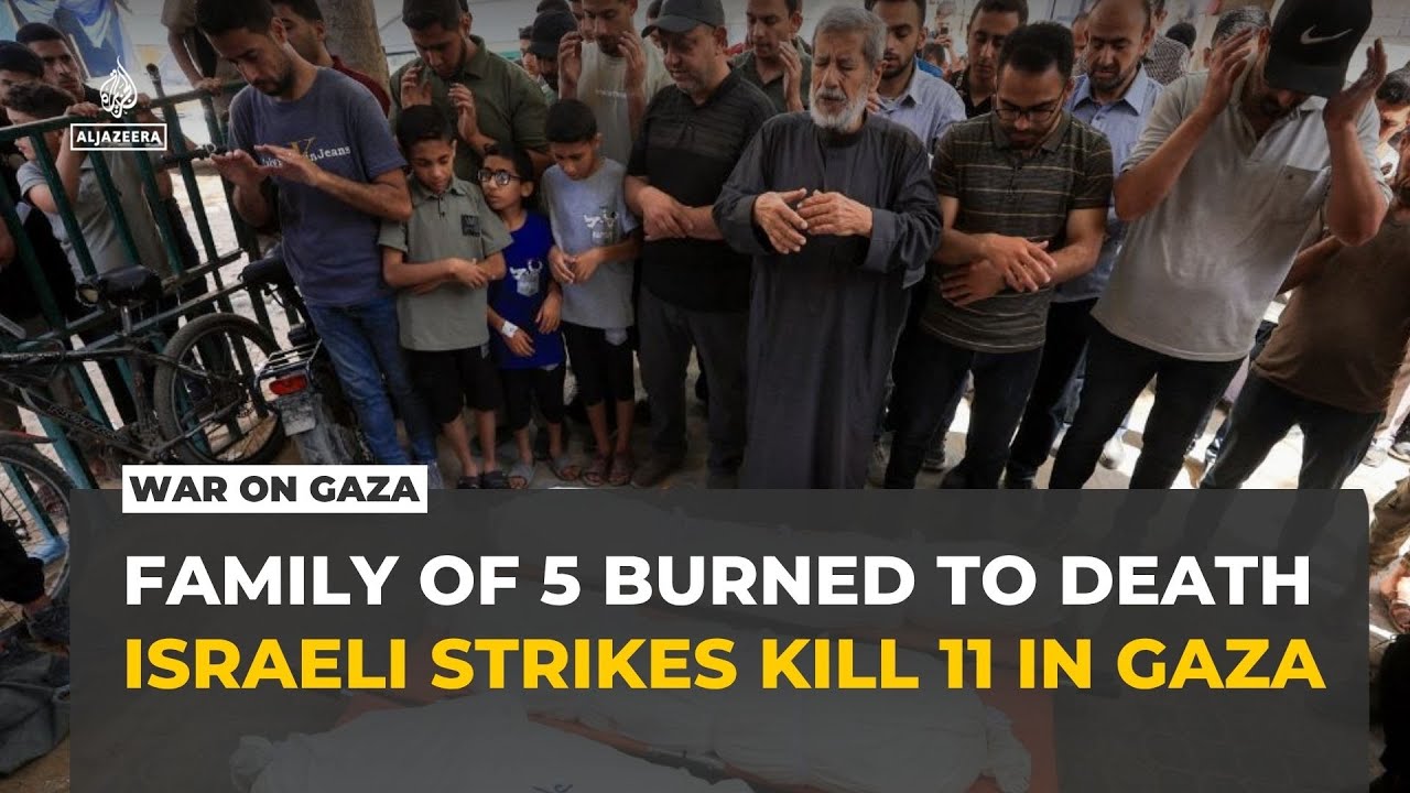 Overnight Israeli strikes kill 11 Palestinians, including family of five in Gaza