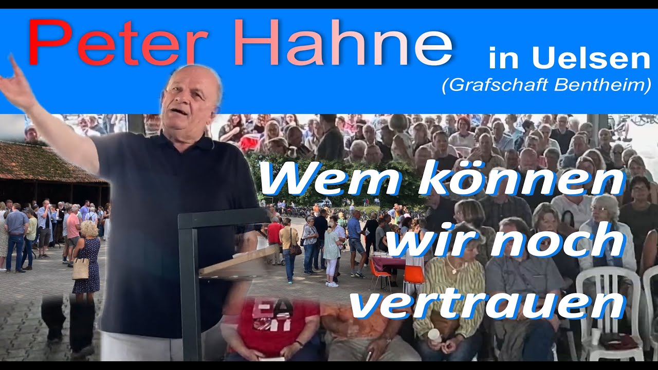 Peter Hahne - Wem wir noch vertrauen können (neue Tonspur)