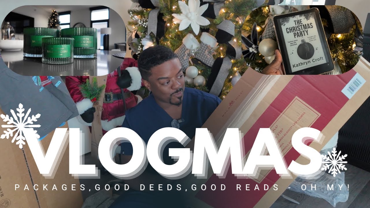 Посылки, добрые дела, хорошие чтения — Oh My! с Balsam Hill и At Home — Vlogmas, день 3 | Уил Мик...