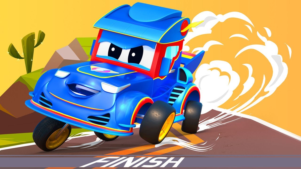 Super Kamion -  Nejlep&scaron;&iacute; anim&aacute;ky se z&aacute;vodn&iacute;mi auty - Auto Grad - Crtići sa kamionima za dje