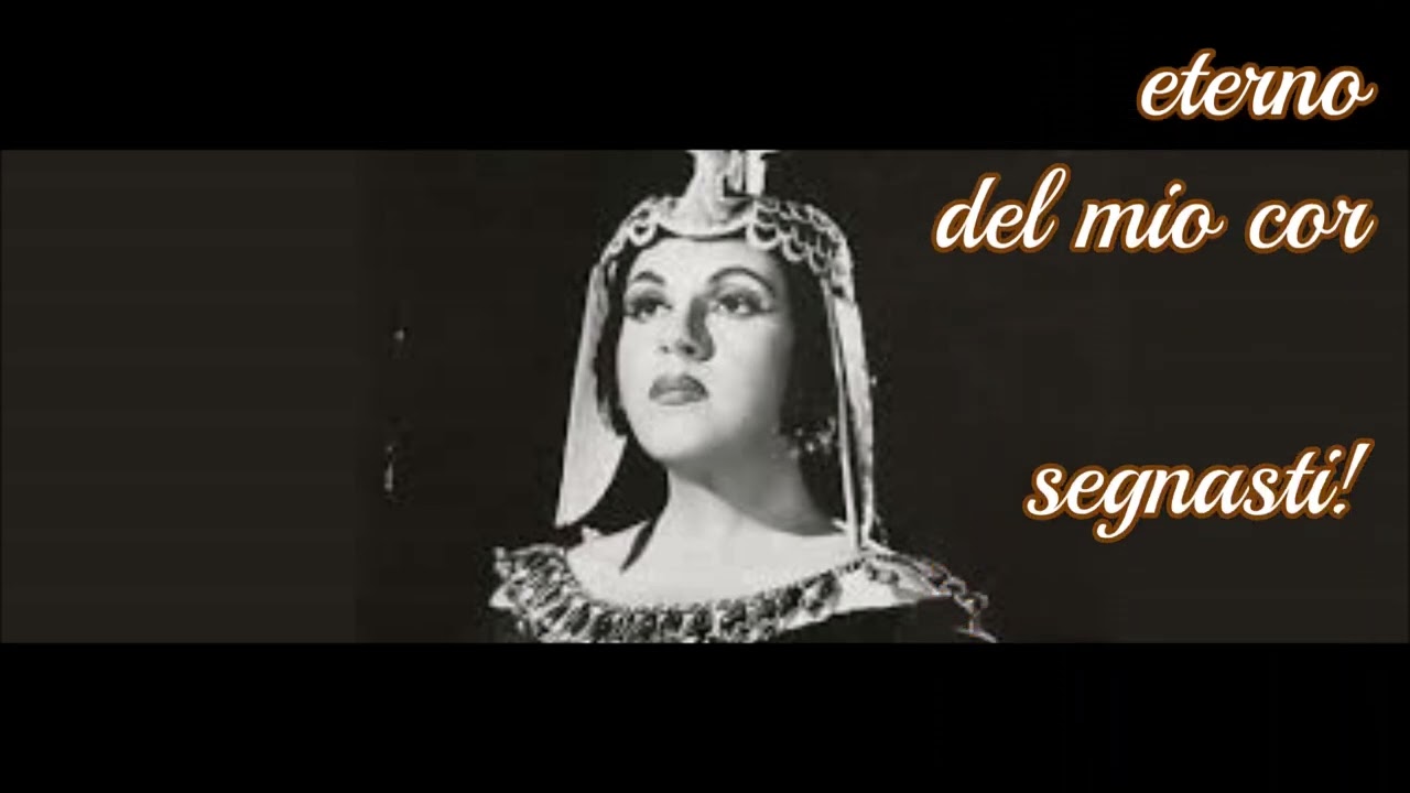 GRANDI DUETTI  Fedora Barbieri   Jussy Bjorling   Boris Christoff in AIDA  di Verdi 1955