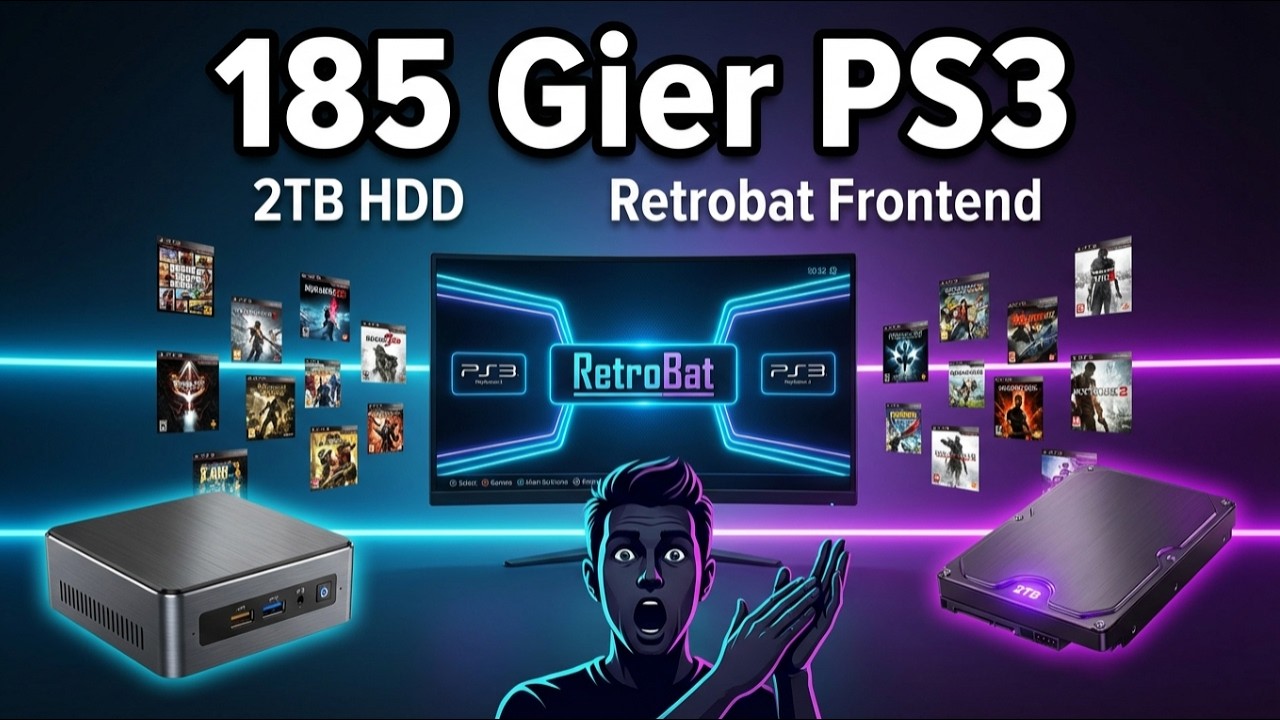 2TB Dysk LaCie &ndash; Kolekcja 185 Gier PS3 | RPCS3 / PlayStation 3 Emulator | RetroBat Frontend