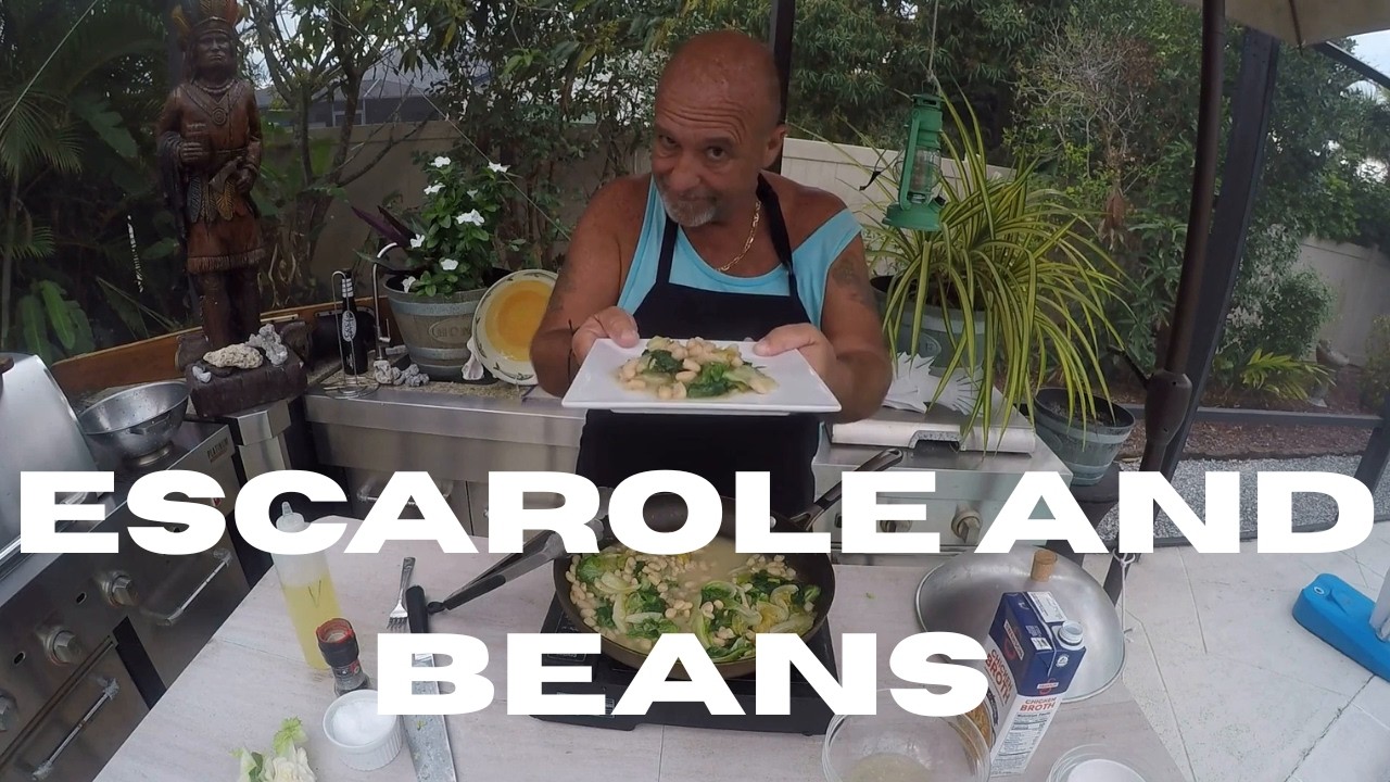 HOW TO MAKE ESCAROLE WITH BEANS QUICK AND EASY